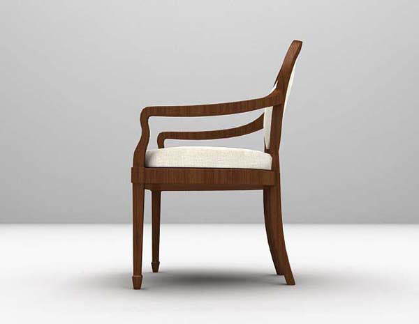 欧式风格欧式新古典风格单椅3d模型下载
