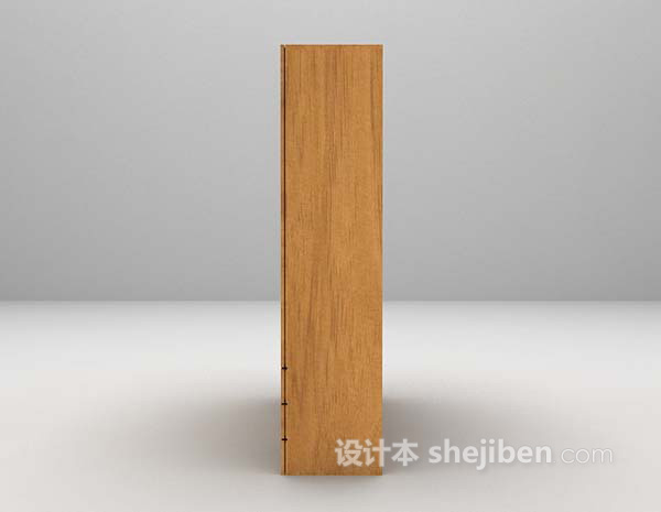 免费现代木质衣柜3d模型下载