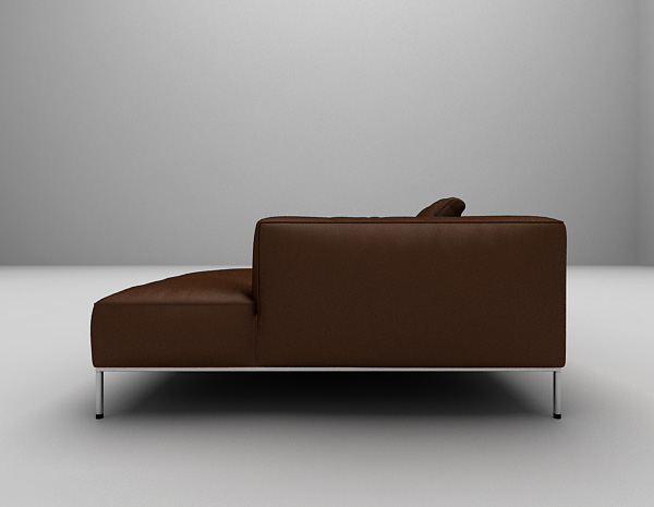 设计本皮质多人沙发3d模型下载