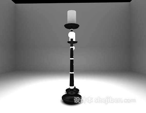 设计本欧式烛台灯3d模型下载