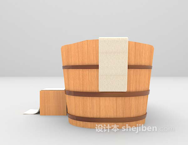 免费木质浴柜3d模型下载