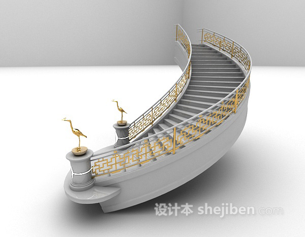 欧式风格欧式楼梯大全3d模型下载