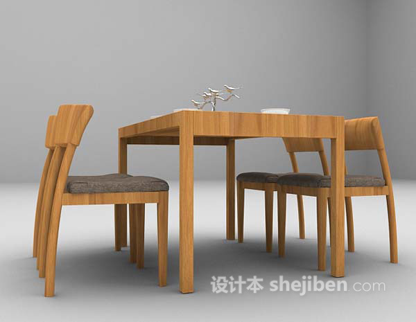 免费家庭餐桌3d模型下载
