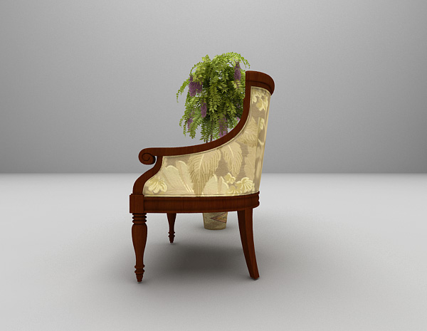 设计本欧式木质沙发组合3d模型下载