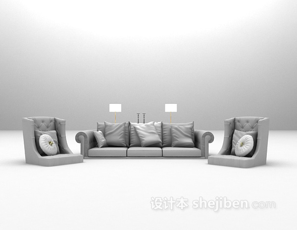 欧式沙发大全3d模型下载
