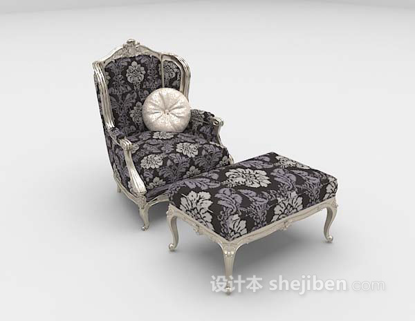 欧式风格欧式家居椅3d模型下载
