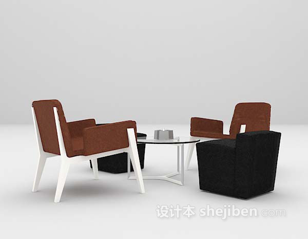 免费休闲桌椅3d模型下载