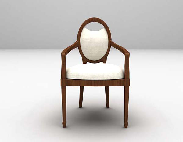 设计本欧式新古典风格单椅3d模型下载