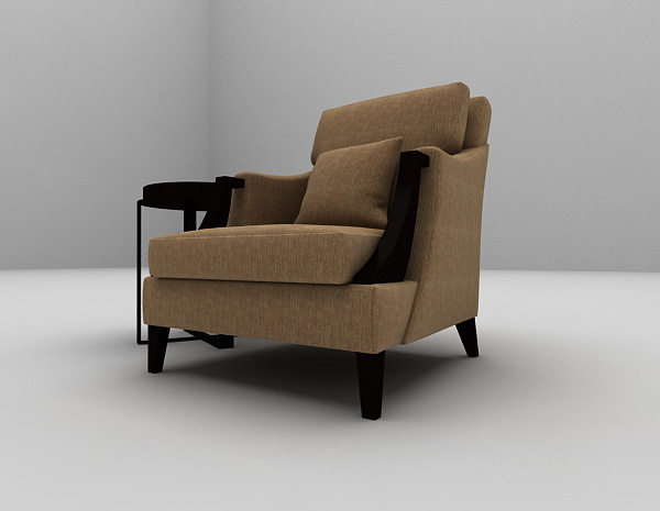 免费欧式单人沙发椅3d模型下载