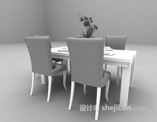免费中式餐桌免费3d模型下载