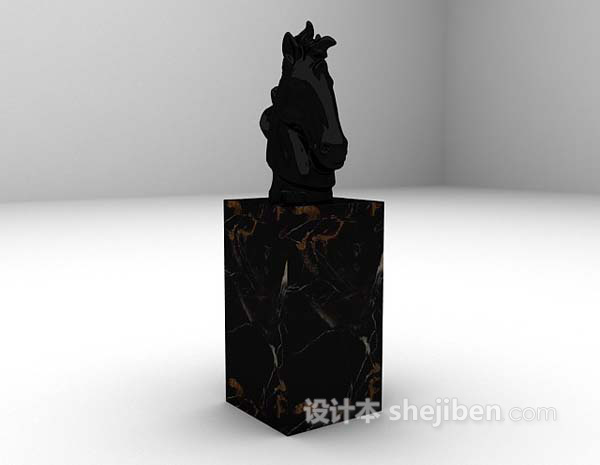 设计本雕塑品3d模型下载