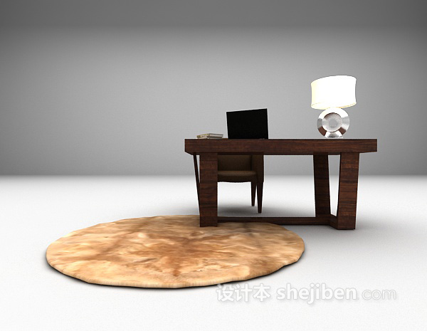 现代书桌推荐3d模型下载