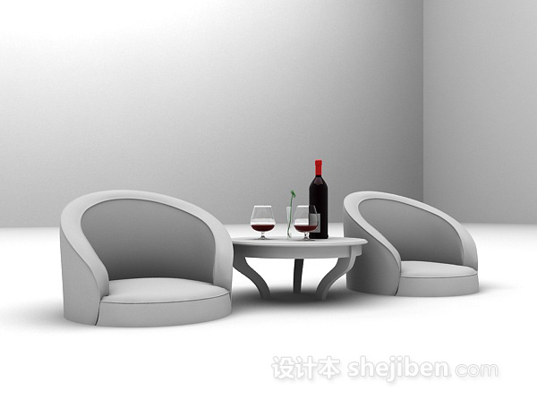 免费现代简洁沙发3d模型下载