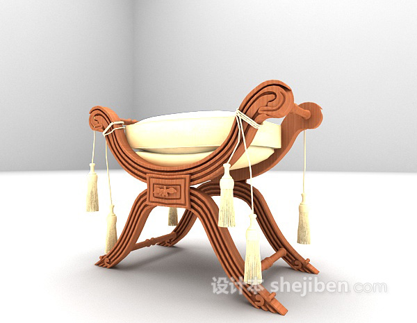 免费欧式家居椅3d模型下载