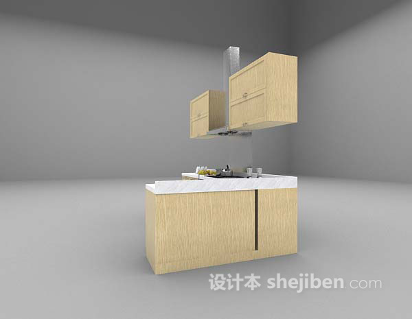 设计本木质厨房用具3d模型下载