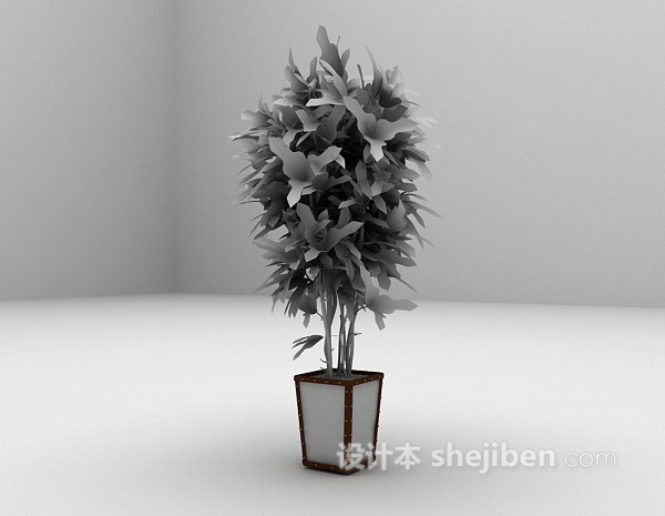 设计本植物室内装饰3d模型下载