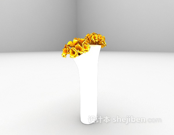 现代风格创意花瓶3d模型下载
