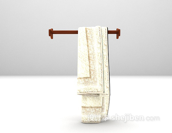 欧式风格毛巾3d模型下载