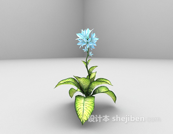现代风格绿色植物推荐3d模型下载