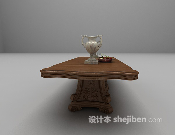 欧式风格欧式棕色餐桌大全3d模型下载