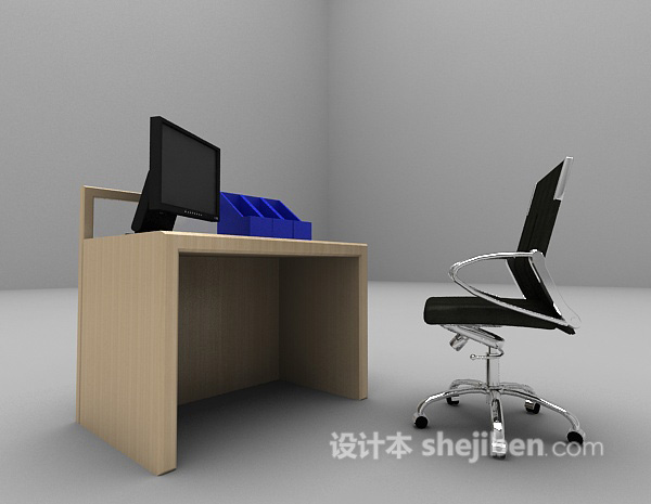现代风格最新办公桌椅欣赏3d模型下载