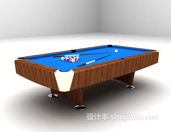 设计本台球桌3d模型下载