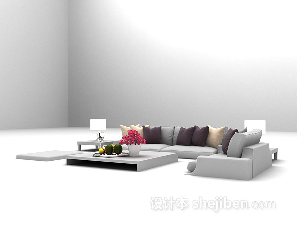 设计本组合沙发MAX大全3d模型下载