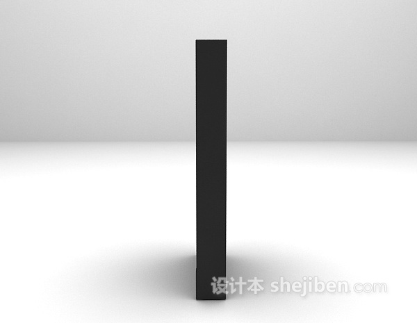 现代风格黑色木质门推荐3d模型下载
