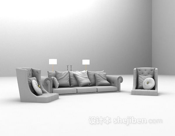 免费欧式沙发大全3d模型下载