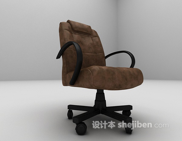 现代风格扶手办公椅3d模型下载