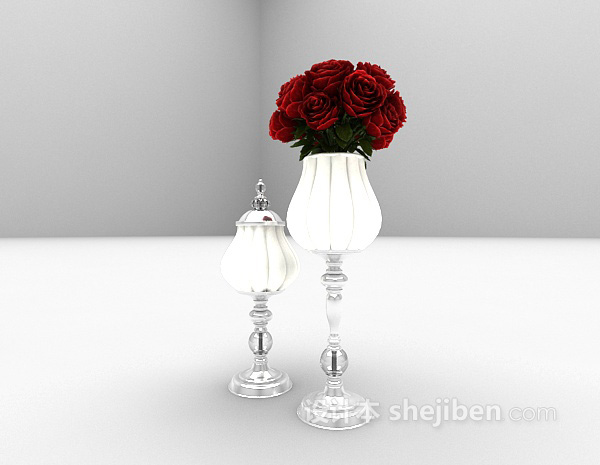 设计本花瓶装饰品3d模型下载
