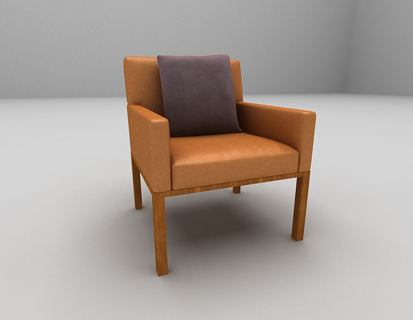 欧式风格棕色皮质沙发推荐3d模型下载