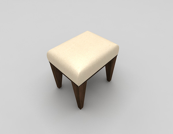 欧式风格沙发凳3d模型下载