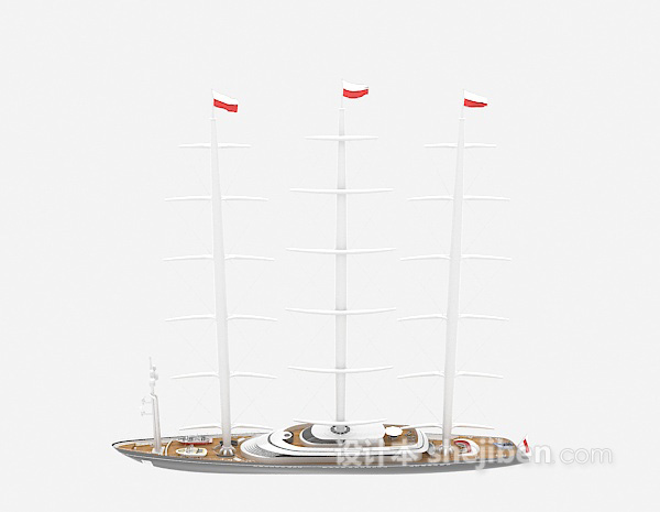 帆船免费3d模型下载