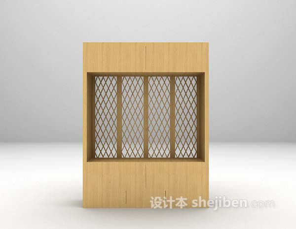 现代风格现代木质衣柜3d模型下载