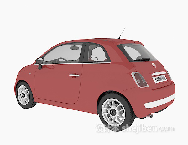 设计本红色车辆3d模型下载