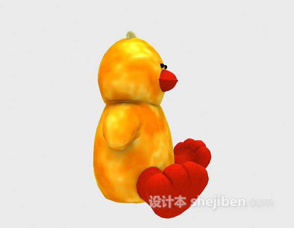 现代风格小鸭子玩具3d模型下载