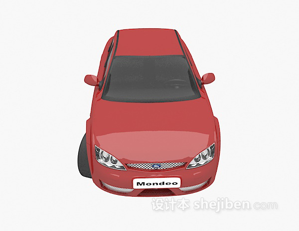 红色小车的3d模型下载