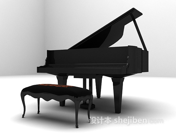免费钢琴MAX3d模型下载
