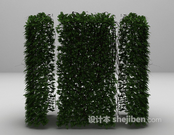 室外藤蔓植物3d模型下载