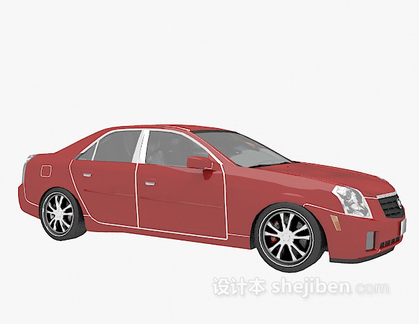 现代风格汽车3d模型下载