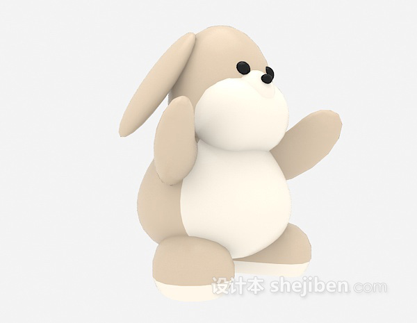 设计本可爱的小狗儿童玩具3d模型下载