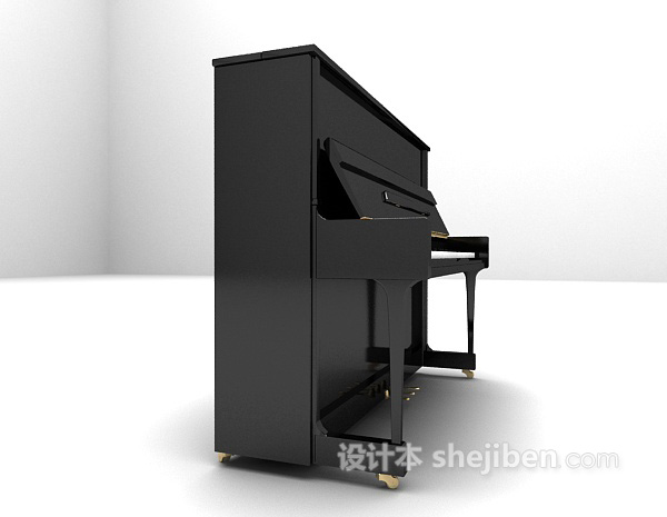 现代风格钢琴欣赏3d模型下载