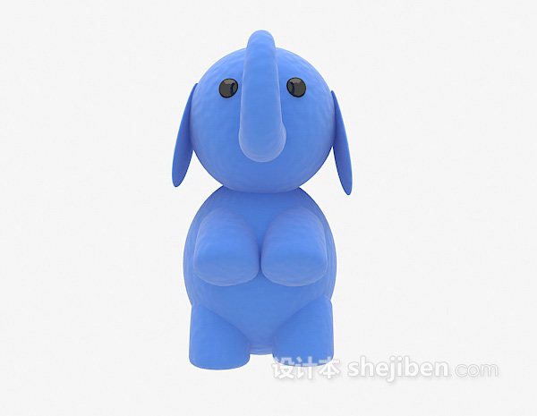 儿童动物玩具小象3d模型下载