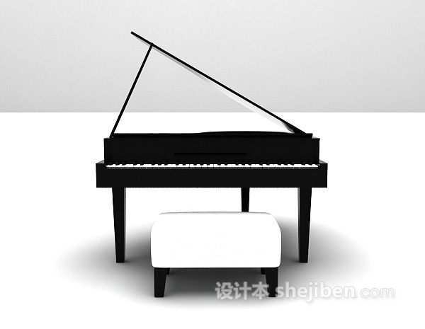 现代钢琴3d模型下载