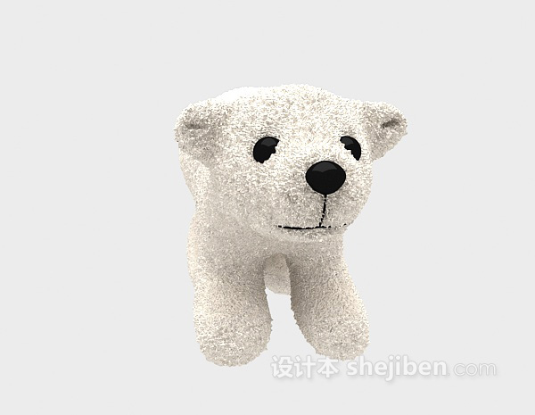 北极熊玩具3d模型下载