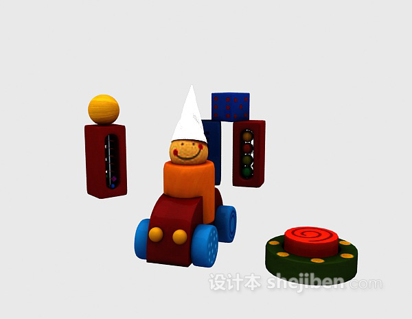 设计本儿童益智玩具 3d模型下载