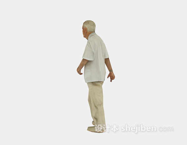 免费老人家的人物3d模型下载