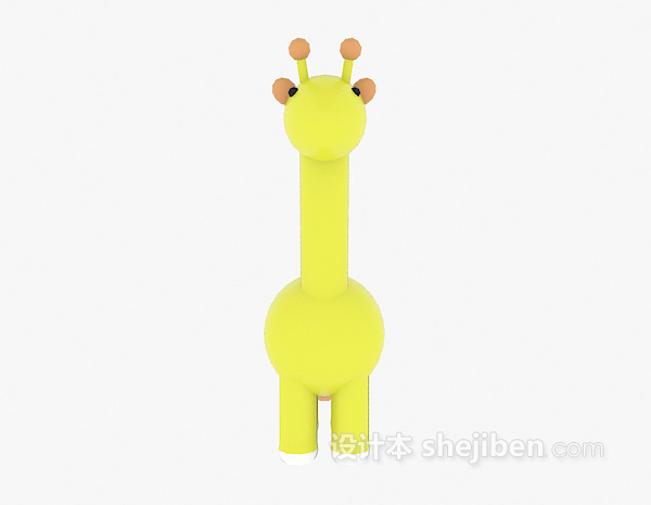 长颈鹿玩具3d模型下载
