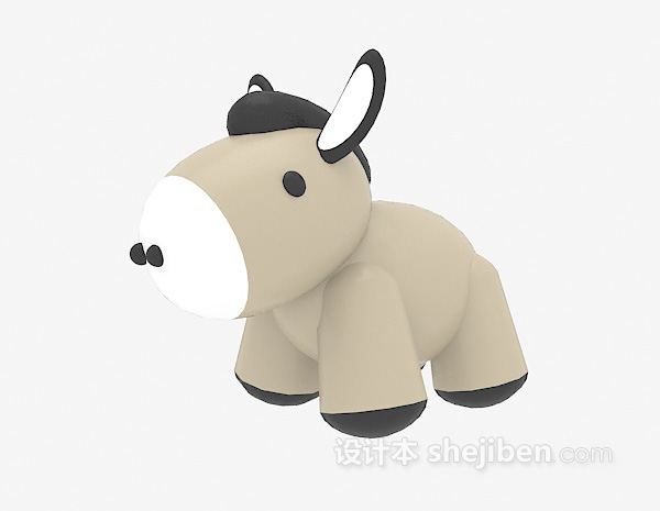 免费小驴玩具3d模型下载